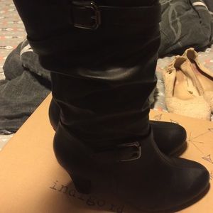 Black Leather Dress Boot